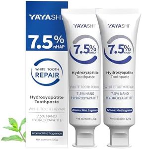 Set 2-Pack Hydroxyapatite Toothpastes for Enamel Protection and Tooth Strengthening, Gentle Mint, Fresh Breath, Daily Use for Oral Health