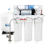 APEC Top Tier Ultra Safe Electric Pumped Reverse Osmosis Drinking Water Filter System for Low Pressure Homes, 0-30psi (RO-PUMP-120V, USA)