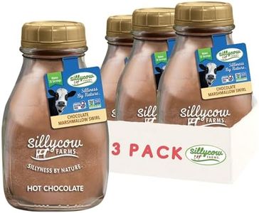 Sillycow Farms Marshmallow Swirl Hot Chocolate | Gluten-Free | Non-GMO | Hot Cocoa Mix with Dutch Processed Cocoa Powder | Made with Real Ingredients | 16.9 oz Glass Bottle (Pack of 3)