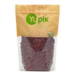 Yupik Organic Dark Red Kidney Beans, Non-GMO, Vegan, Gluten-Free, 1Kg