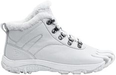 Peluva Aspen Winter Boot | Men’s Five Toe Zero Drop Barefoot Hiking Boots | Winter Ready Warm Fleece Liner, Full Grain Leather & Rugged Traction Outsole