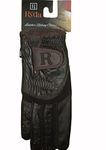 Ryda Comp Tan or Brown Ladies Leather Horse Riding Gloves (Brown, Medium)