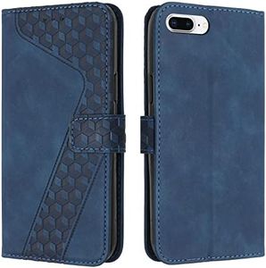 OKZone Funda para iPhone 6S Plus/6 Plus, PU Cuero Flip Carcasa Fundas Móvil de Tapa Libro Caso Piel PU para iPhone 6S Plus/6 Plus (5,5 Pulgadas), Billetera Case Telefono Móvil Phone Cover (Azul)