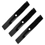 KANXAJJY (3PCS) UC22009 M145476 High-Lift Lawn Mower Blades - Replace OEM John Deere M127500 M127673 - Fits X300 X304 X320 GX255 GX325 LT180 LT190 - for 48 Inch Deck Lawn Mower