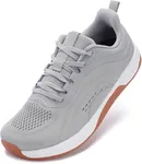 WHITIN Women's Zero Drop Wide Toe Box Road Running Shoes Width Walking Sneaker Size 9 Lightweight Comfortable Training Sport Workout Gym 41 Grey/Gum