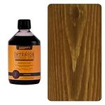 Littlefair's Wood Stain Water Based - 500 ml - Indoor Furniture Stain Light & Dark Finishes - Special Non Toxic & Eco Friendly Formula - Wood Stain for Crafts - Colour: Medium Oak