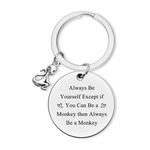 Monkey Lovers Gifts Monkey Keyring Birthday Gifts for Monkey Lovers Friends Cousin Animal Lover Gifts Monkey Keychain Inspirational Gifts for Monkey Lovers Best Friends Zookeeper Coworker Gifts