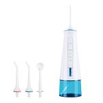 Dr. Odin FC-2631 Oral irrigator for Teeth Cleaning and Flossing | Waterproof IPX7| Ensures 360° nose rotator |Pressure Settings | 300 ml Reservoir Capacity with Light | 2 Minute Smart Timer (White & Blue)