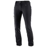 Salomon Polyester L39298600 Women's Wayfarer Straight Pant, 36/R (Black)