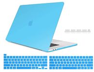 Midkart Matte Hard Shell Plastic Case Cover Compatible with MacBook Pro 13 Inch (Model M2 A2338 / M1 A2338 / A2289 / A2251 / A1706 / A1708 / A2159 / A1989, Release 2023-2016), Aqua Blue