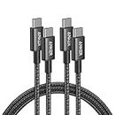 Anker USB C to USB C Cable (6FT, 2Pack), 100W USB C Charger Cord Fast Charging for iPhone 17/16 Series,MacBook Pro 2020,Pixel and More
