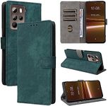 BELLA BEAR Phone Case HTC U23/U23 Pro, HTC U23/U23 Pro Case, [RFID Blocking Technology], Kickstand Case, Wallet for HTC U23/U23 Pro Green