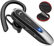 Link Dream Bluetooth Earpiece Wireless CVC8.0 Headset for Cell Phone Dual Mic Noise Canceling Handsfree Phone Earpiece with Mute 20Hrs Talk Time 180 Days Standby for iPhone Android Home Office Driving