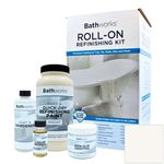 Bathworks DIY QUICK DRY BISCUIT Bathtub & Tile Refinishing Kit w/Non-Slip Protection; 22 oz; FAST 12 hour dry time; Tub; Tile; Wall Surround; Sink; High Gloss Resin Finish (BISCUIT)