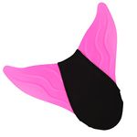 DEBAIJIA Girls Mermaid Tail for Swimming Mermaid Foot Fin Training Recreational Monofin Kids Swimmable Swimwear Adults Swimsuit Adjustable （A02-B157-Pink）