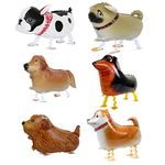 6Pcs Walking Dog Balloon HADEEONG Pet Dog Balloons Walking Animal Balloons Puppy Birthday Party Supplies for Birthday Party Decoration