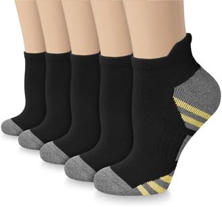 Black Copper Compression Socks for Women & Men - Arch Support Ankle Socks for Running Flight Travel Large-X-Large