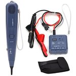 Network Cable Tester, Network Tester with Remote, Pro3000 Test Kit Locates Power Over Ethernet Network Toner Tester with AC Filter Standards Measure Cable Fault Distance, Coax and Voip