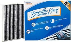 Spearhead Odor Defense Breathe Easy AC & Heater Cabin Filter, Fits Like OEM, Up to 25% Longer Lasting w/Activated Carbon (BE-966)