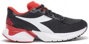 Diadora Men's Mythos Blushield Vigore, Black/White/Fer. Red Italy, 11.5 US