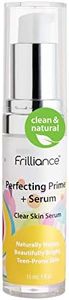 Frilliance 2 in 1 Clear Skin Perfecting Primer & Serum for Acne, Vegan Cruelty Free for Teens of All Skin Types, Mandelic Acid & Niacinamide Fights Breakouts Blackheads, 15 ml / .5 fl oz