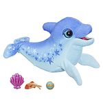 Hasbro furReal Dazzlin' Dimples My Playful Dolphin, 80+ Sounds and Reactions, Interactive Toy Electronic Pet, Animatronic Toy, Ages 4 and Up, F2401