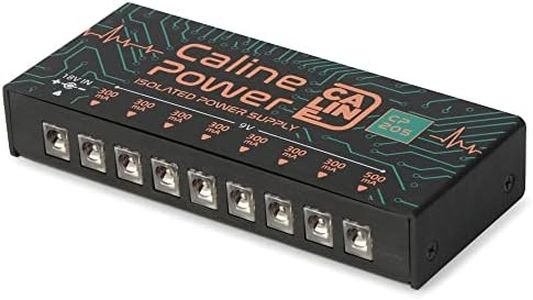 Caline CP-205 DC 9V Guitar Pedal Power Supply, True Isolated Pedalboard Power Supply with 8 Totally Isolated Outputs(300mA/500mA), Noiselessly