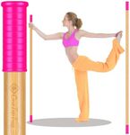 Yoga Stick Bamboo 5ft Long with Soft Ends-Stretching Stick-Workout Stick Exercise Bar-Pilates Stick-Balance Fitness Stick-Yoga Dowel Rod Shoulder Movement- Physiotherapy Stick-Posture Corrector Stick