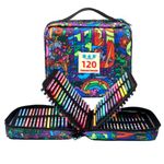 H & B 120 Oil Based Coloured Pencils Artist Colouring Pencils with Colouring Book Art Sets for Adults Artists Beginners