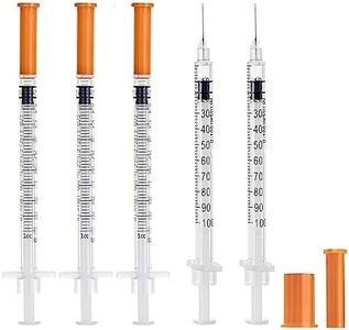 Disposable Lab Supplies Syringe 1ml 30Ga 1/2 Inch Needle,Individually Wrapped (30pcs)