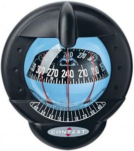 NAUTOS 40030-CONTEST 101 COMPASS- Mount INCLINED 10 to 25 DEGREES- BLACK BEZEL BLACK CARD - PLASTIMO 64422