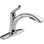 Delta 4353-DST Linden Single Handle Pull-Out Kitchen Faucet, Chrome