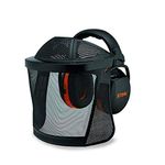 Stihl Unisex - Adult Face Shield Ear Protection Short Nylon Mesh Black