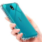 Helix Rubber Soft Bumper Transparent Silicon Shockproof Slim Back Cover Case for Nokia C01 Plus