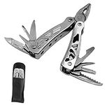 Mini Multitool Plier Set 12-in-1 Floding Plier Stainless Steel General Plier Multi-Purpose Foldable Pocket Multitool with Screwdriver Bottle Opener for Outdoor Camping Fishing Hunting Hiking Survival