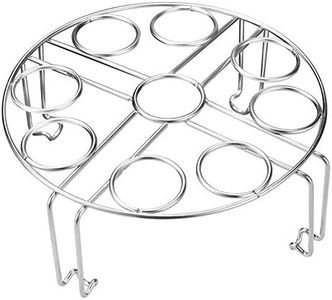 Maxracy Stackable Egg Steamer Rack Trivet 9 holes for Instant Pot Accessories Stainless Steel Egg Assis fits 6qt 8qt Pressure Cooker(9 Holes Stackle Egg Rack)