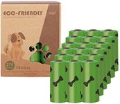 Dog Poop Bags Rolls Pack of 18 – 270 Count Biodegradable Poo Bags – Ultra-Thick Leakproof Compostable Dog Poop Bags for Small, Large, Medium Dogs – Recycled Paper Rolled Cores – Zero Plastic