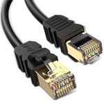 J&D Cat 8 Ethernet Cable, High Speed 40 Gbps 2000 Mhz 26AWG with Gold Plated RJ45 Connector, S/FTP Network Cord Compatible for Gaming PC PS5 Xbox Modem Router, 6 ft (1.8 m)