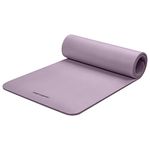 Retrospec Solana Yoga Mat 1" And 1/2" Thick With Nylon Strap for Men And Women - Non Slip Exercise Mat For Home Yoga, Pilates, Stretching, Floor And Fitness Workouts