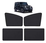 Auto Hub Car Window Sunshade/Curtains Compatible with Mahindra Thar Roxx (5 Door) - Pack of 6, Thar Roxx Sun Shade