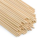 Enkrio 50PCS Dowel Rods Wood Sticks