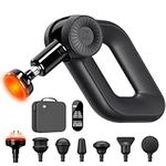 Bob and Brad D6 Pro Plus Massage Gun with Heat, Deep Tissue Muscle Massage Gun with 16mm Amplitude, Electric Handheld Massager Percussion Massage Device for Muscle Pain Relief, Gifts for Men Women