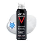 Vichy Men's Gentle Moisturizing SHAVING GEL, Homme Anti-Irritation Sensi Shave Shaving Gel for Sensitive Skin, with Vitamin C and Salicylic Acid, 150mL