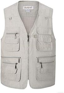 Btmpmcs Homme Gilet de Pêche Gilet de Extérieur Décontracté Léger Respirant Veste sans Manches Veste de Sport Camping Chasse Photographie Gilet Veste avec Multi-Poche