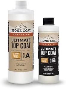 Stone Coat Countertops Ultimate Top Coat Epoxy Resin Kit - Extra Scratch and UV Resistance for Ultimate Surface Protection (Glossy Finish)