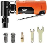 WORKPAD Mini Air Angle Die Grinder，20000 RPM, Mini Pneumatic Tools, Equipped with 1/4-inch, 1/8-inch collets and 2 wrenches