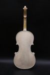 WUQIMUSC 1x Unfinished Violin 4/4 full size for Stradivari model Tiger Flame Maple back Spruce top Handmade for DIY on own (violin-unfinished)