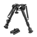 BESTSIGHT Tactical Bipod Rifle Picatinny Quick Release 6-9 Inches Bipod for Hunting&Shooting