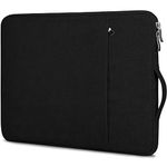 Januts 14 Inch Laptop Sleeve Waterproof Shock Resistant Laptop Case with Handle Lightweight Computer Bag with Accessory Pocket Carrying Case Compatible with MacBook Pro HP Dell Lenovo Asus, Black