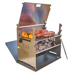 FENNEK portable picnic grill I Charcoal grill for outdoor BBQ while camping, fishing and much more.